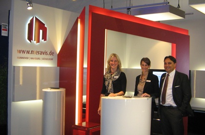 Erfolgreiche Gespräche am Messestand von meravis