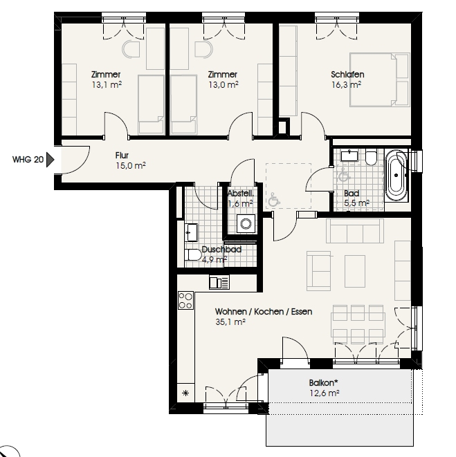 Wohnungsangebot - Photo 1